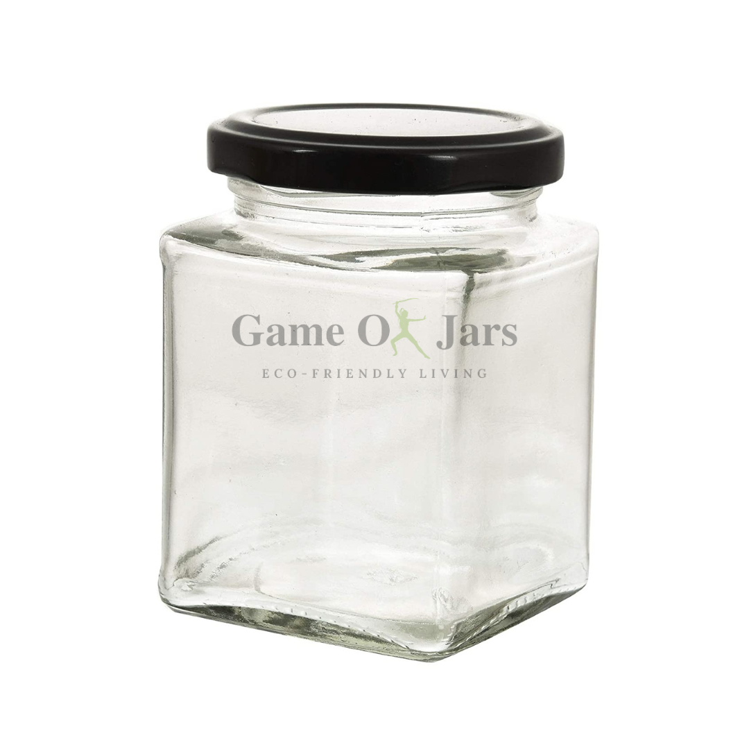 250ml Square Glass Jar Game Of Jars